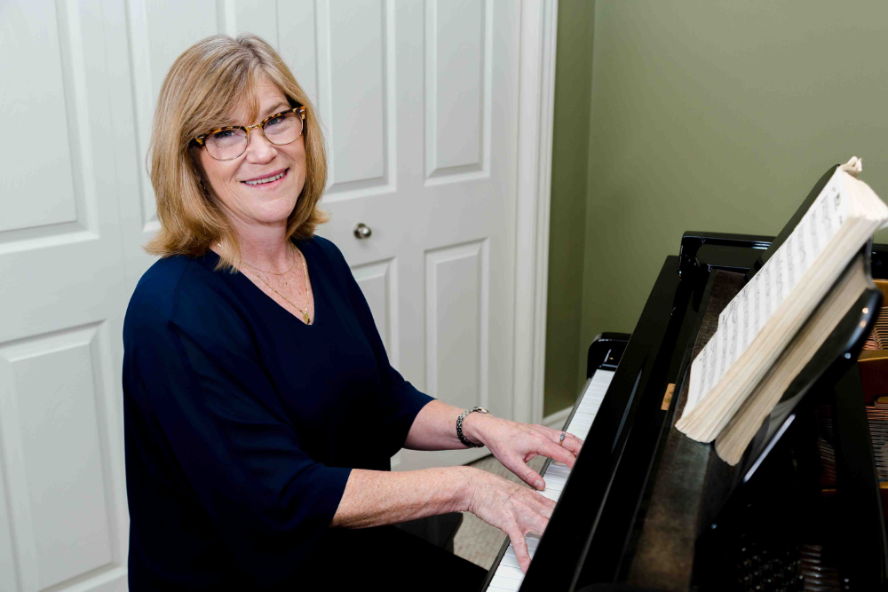 Susan McAllister teaching piano